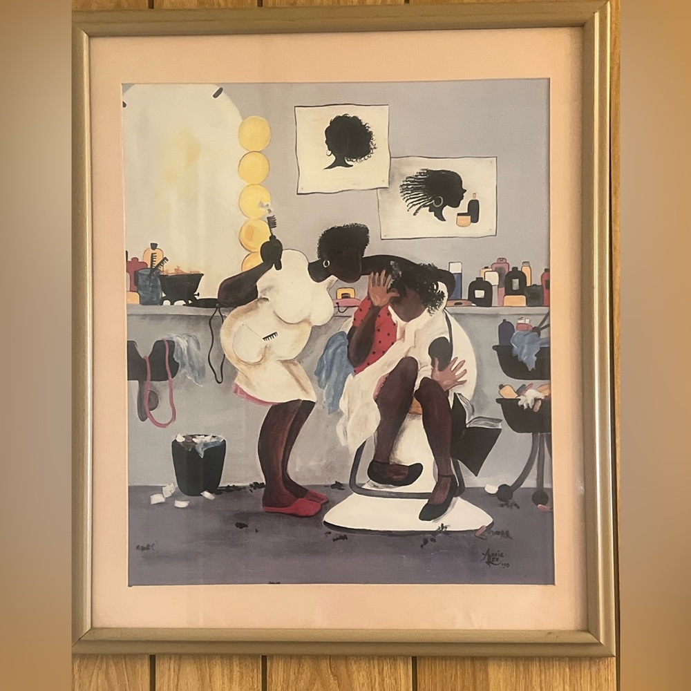 Beauty Salon Artwork displaying A Day in a Beauty Salon